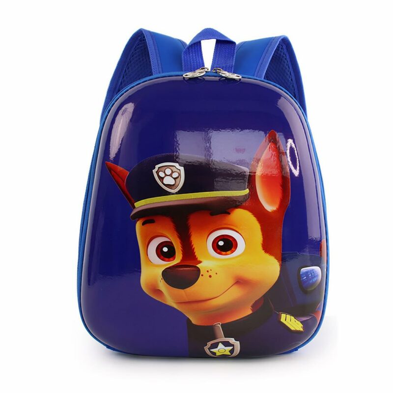 Sac à dos Pat Patrouille pour filles et garçons bleu avec un fond blanc