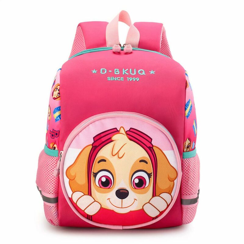 Sac à dos Pat Patrouille en flanelle rose à la mode