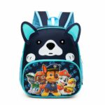 Sac à dos à design chien motif Pat Patrouille bleu avec un fond blanc