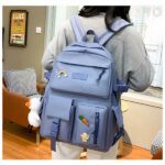 Sac à dos 4 pièces à joli motif avec pendentif canard 6