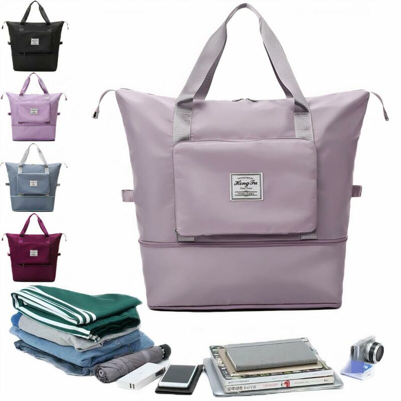 Sac cabas imperméable et pliable avec grande poignée