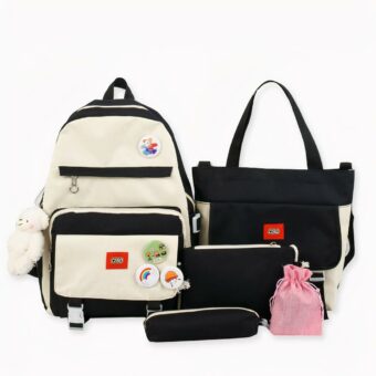 Optez pour ce sac à dos pour femme ou adolescente bicolore. Vous allez adorer porter à chacun de vos déplacements. Ce sac à dos en toile et polyester sublimera votre look avec sa superbe touche inscription élégante et glamour. Portez-le au travail, à l’université ou même en voyage. Son grand compartiment et ses multiples poches rendront le transport de vos affaires plus simples.
