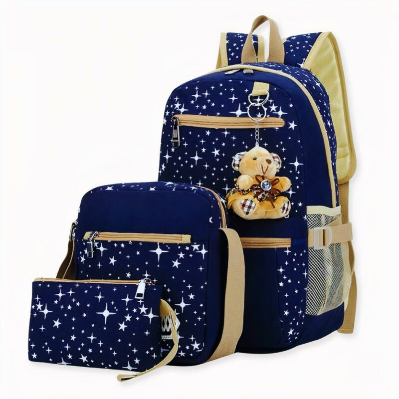 Ce sac à dos est parfait pour la femme occupée qui se déplace souvent. Il a beaucoup de compartiments pour tous vos essentiels. Le pendentif ours ajoute une touche de fantaisie. Les bretelles sont réglables, vous pouvez donc l'ajuster à votre guise. Le matériau de ce sac est durable et de qualité. Que vous alliez au travail ou à l'école, ce sac à dos vous gardera organisé et être élégant à la fois.