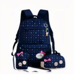Lot de 03 sacs étoilés à motif noeud, bonne qualité et très tendance.