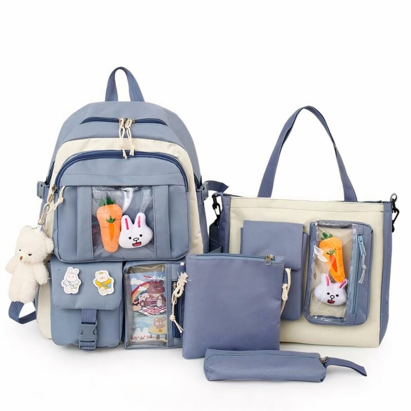 Sac à dos à multipoches pour adolescente 4 série complet
