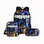 Sac à dos Fortnite 3 pièces multicolores. Bonne qualité et très à la mode.
