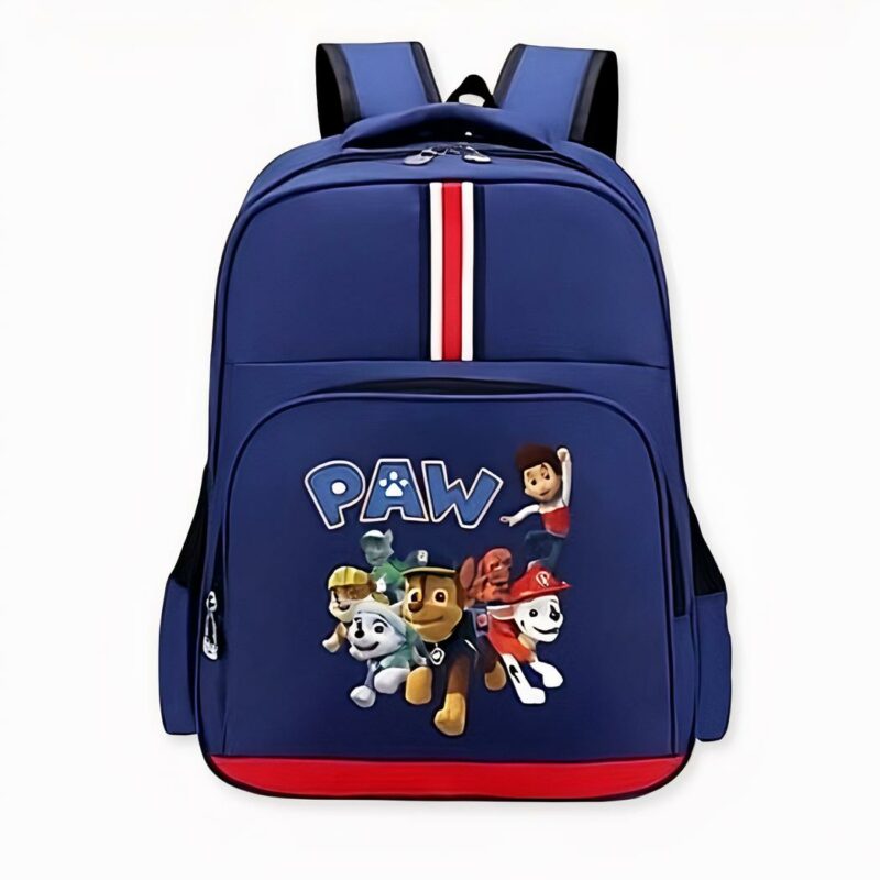 Sac à dos Ryder et son équipe Pat Patrouille bleu et rouge. Bonne qualité et très à la mode.