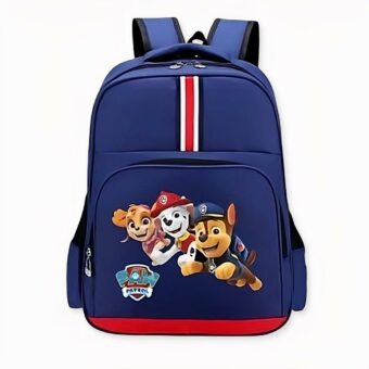 Sac à dos Stella, Marcus et Chase Pat Patrouille bleue et rouge à plusieurs couleurs. Bonne qualité et très à la mode
