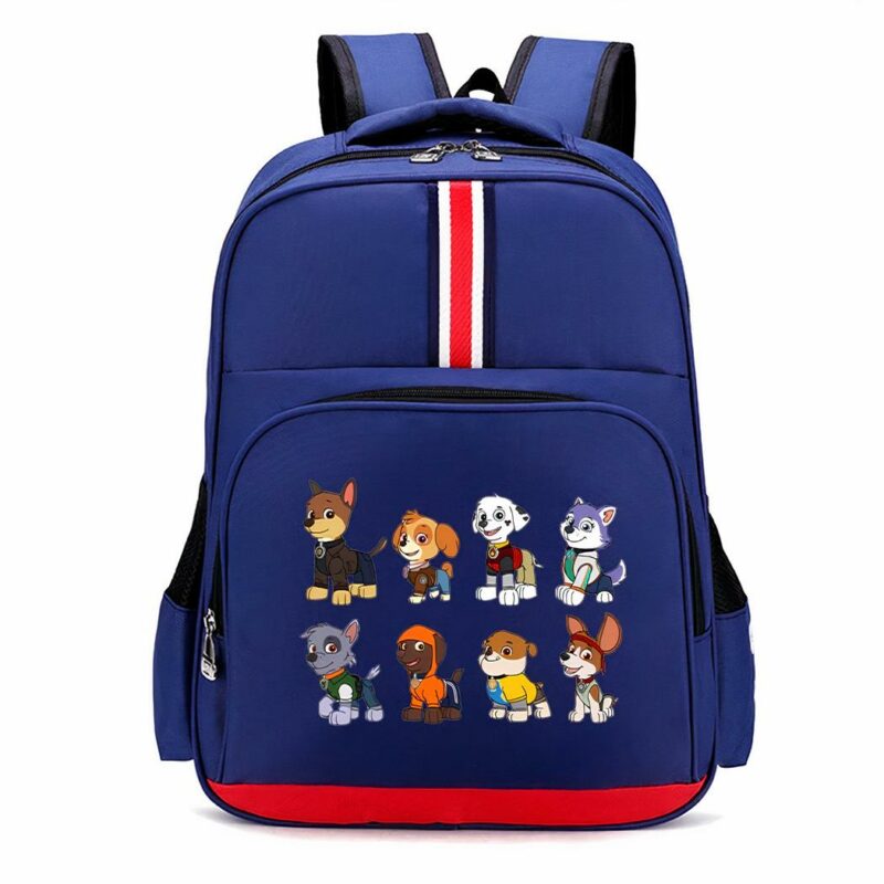 Sac à dos équipe Pat Patrouille et bleu et rouge