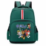 Sac à dos motif Ryder et son équipe Pat Patrouille vert