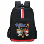 Sac à dos Ryder et son équipe Pat Patrouille noir avec bande rouge et blanc