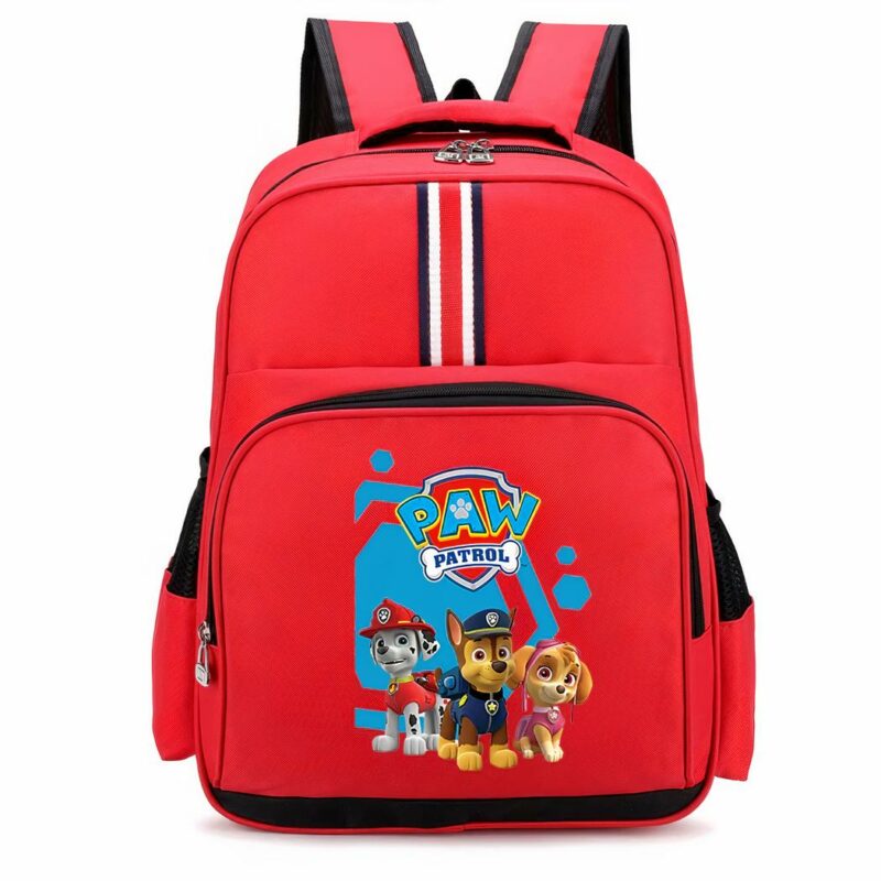 Sac à dos Pat Patrouille motif rayure rouge