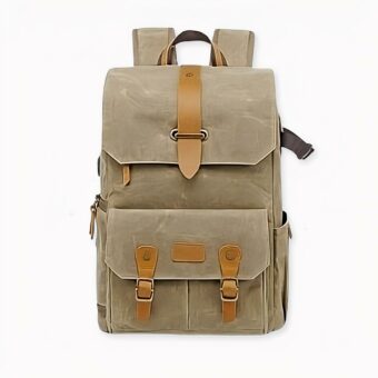 Grand sac pour appareil photo avec port USB, bonne qualité et très tendance.