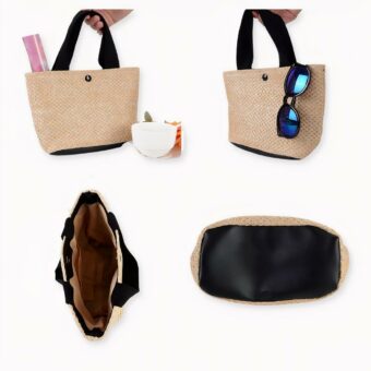 À la recherche d'un panier pratique et élégant pour cet été ? Voici notre magnifique panier de plage bohème en paille tressé ! Décontracté et tendance, c'est le sac parfait pour aller à la mer, à la piscine ou pour vos sorties shopping.