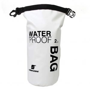 Mini sac étanche 2L pour sport aquatique blanc et noir à la mode