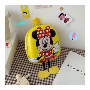 Sac à dos Disney pour enfant - Mickey ou Minnie jaune et avec un fond une table avec des détails