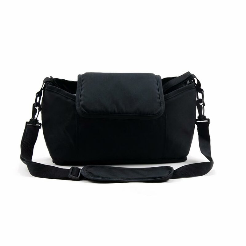 Sac de rangement de poussette couleur unie noir de haute qualité