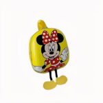 Sac à dos Disney pour enfant - Mickey ou Minnie jaune et avec un fond une table avec des détails