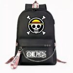 Notre sac à dos One piece tête de mort, il est original, confortable, de grande capacité, parfait pour la rentrée scolaire de votre enfant, un super cadeau ! Ce sac à dos est exactement ce dont votre petit a besoin pour transporter toutes ses fournitures le premier jour d'école. Le design de la tête de mort est tellement cool et unique que votre enfant va l'adorer.
