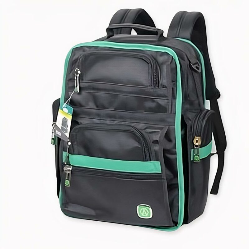 Sac à dos spacieux pour électricien professionnel, vert