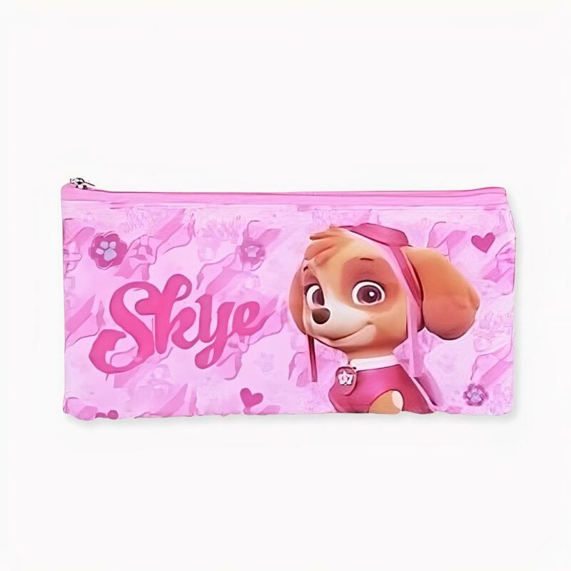 Trousse scolaire Pat'Patrouille rose. Bonne qualité et très à la mode.