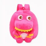 Sac à dos lilliputien dinosaure en polaire rose. Bonne qualité et très à la mode.