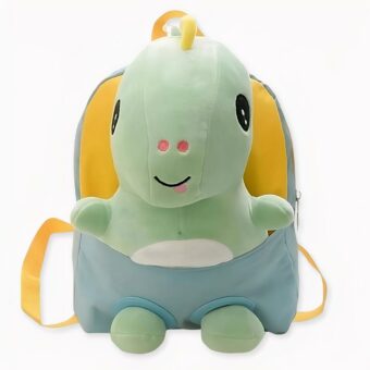 Sac à dos lilliputien pour enfant peluche dinosaure gris. Bonne qualité et très tendance.