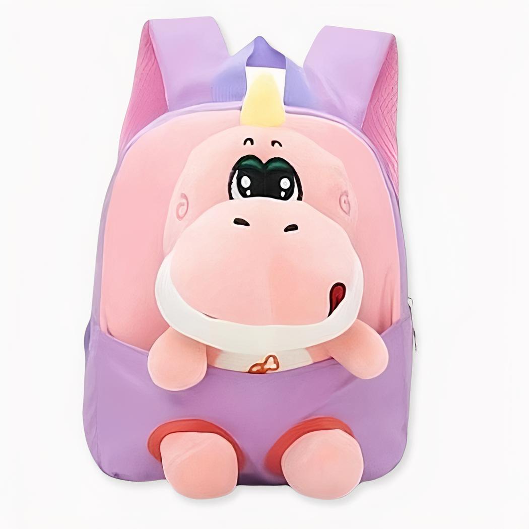 Sac à dos pour enfant peluche dinosaure violet