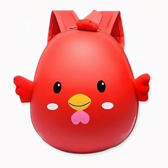Sac à dos lilliputien pour enfant poussin rouge, bonne qualité et très a la mode.