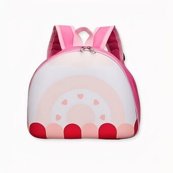 Sac à dos lilliputien rigide pour enfant rose. Bonne qualité et très à la mode.