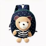 Sac à dos maternelle avec ourson en peluche marron. Bonne qualité et très à la mode.
