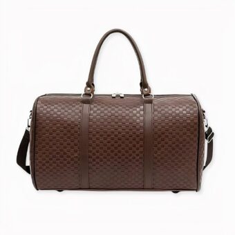 Sac de voyage homme élégant de grande capacité en simili cuir, bonne qualité et très tendance.