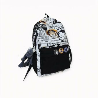 Optez pour un de nos modèles de sac à dos One piece affiche wanted, disponible en quatre design différents, avec des accessoires comme un porte-clé et des pins. De quoi ajouter du fun à votre sac à dos. Il fera sensation auprès des fans de cette série très en vogue.