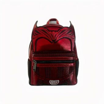 Sac à dos rouge brillant à l'effigie de la Sorcière Ecarlate dans Marvel