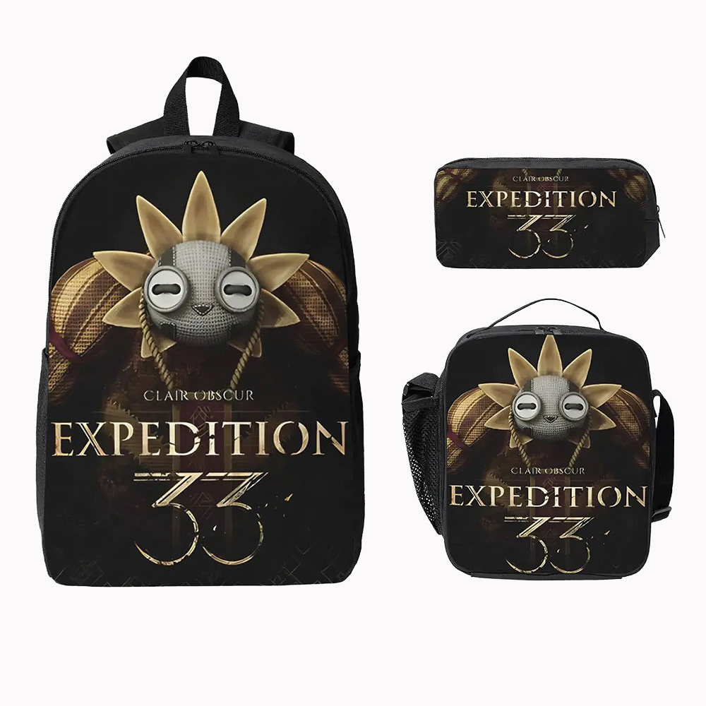 Ensemble 3 pièces sac à dos illustration Esquie Clair Obscur : Expedition 33