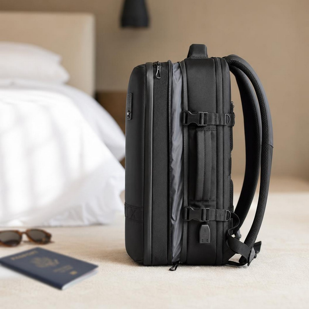 Sac à dos voyage homme extensible avec pompe incluse – Image 3