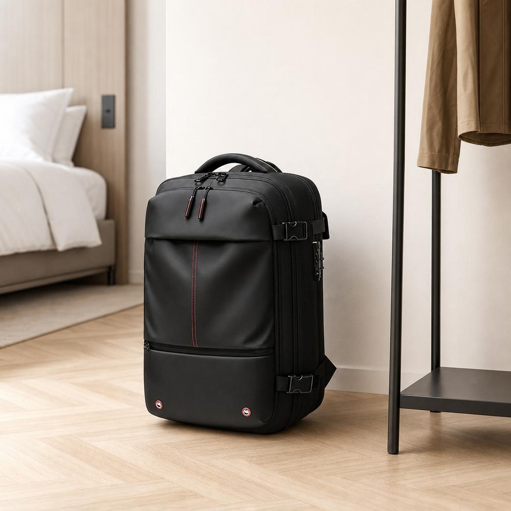 Sac à dos voyage homme compression sous vide avec pompe – Image 4