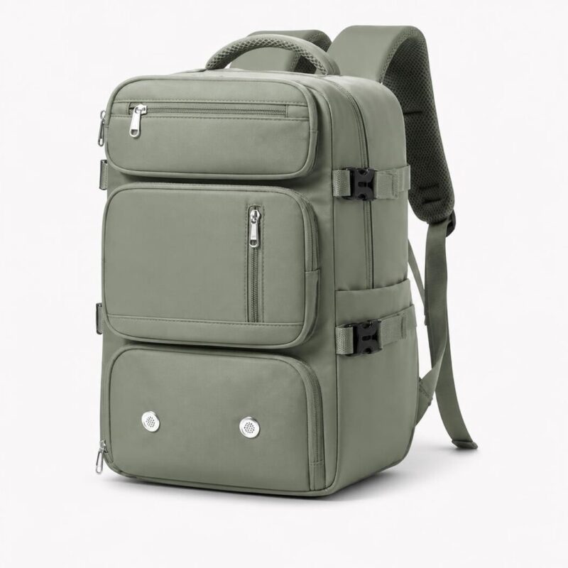 Découvrez le compagnon de voyage idéal pour vos prochains déplacements en avion. Le sac à dos voyage homme compartiment chaussures et ordinateur vous accompagne en cabine avec les chaussures soigneusement isolées et l'ordinateur à portée de main à tout moment, compact et toujours parfaitement prêt au départ.