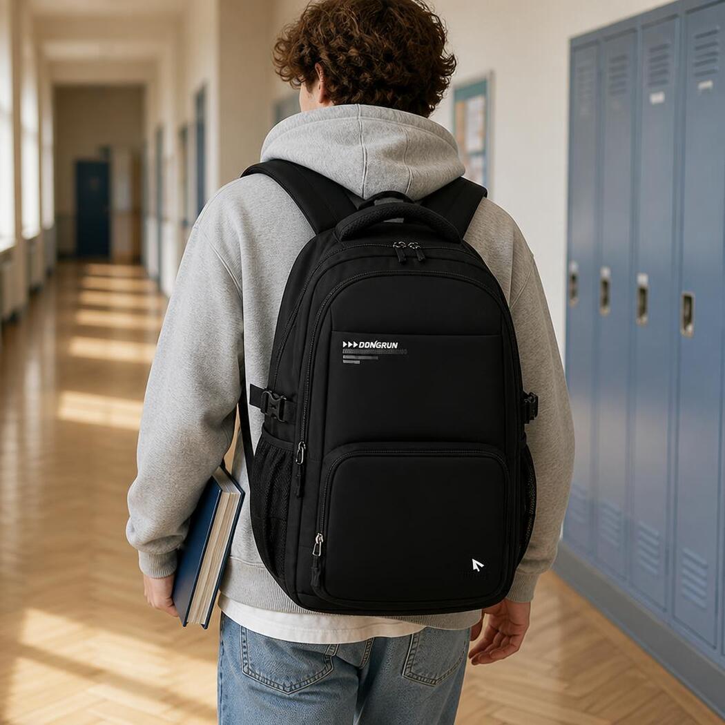Sac à dos scolaire enfant ergonomique style minimaliste – Image 2