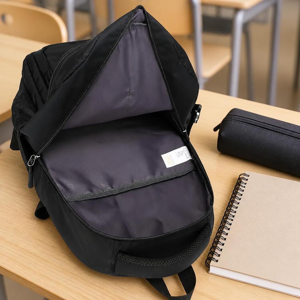 Sac à dos scolaire enfant ergonomique style minimaliste – Image 3